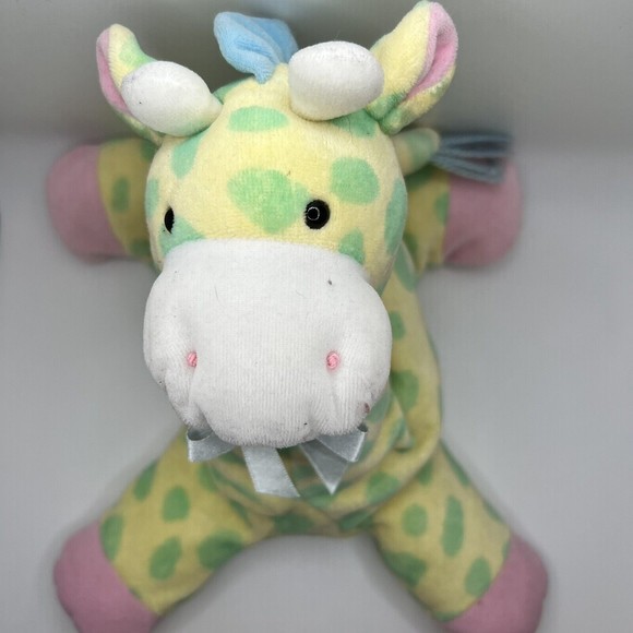 Toys Eden Plush Giraffe Stuffed Animal Baby Toy Yellow Green Pink